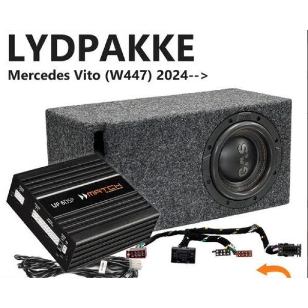 Match Lydoppgraderingspakke Mercedes Vito 2024-