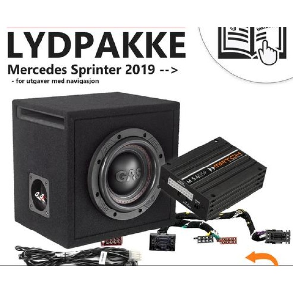 Match Lydoppgraderingspakke Sprinter - Lydoppgraderingspakke. Passer Mercedes Sprinter 907 2019-->