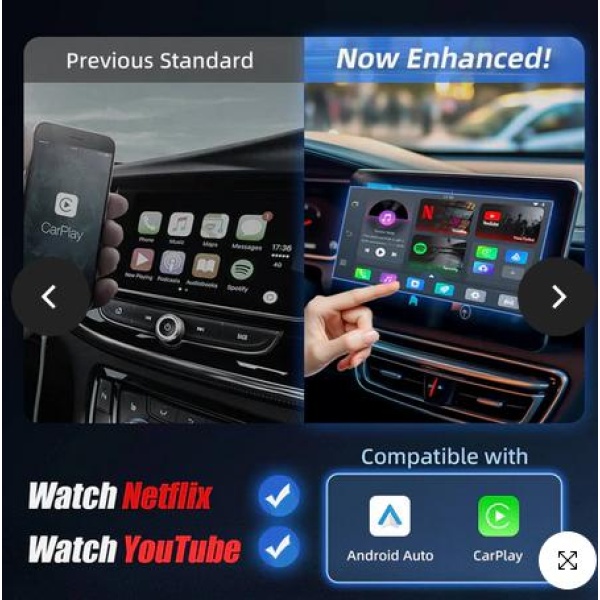 Trådløs Apple Carplay, Android Auto samt div Apper - Bilde 3