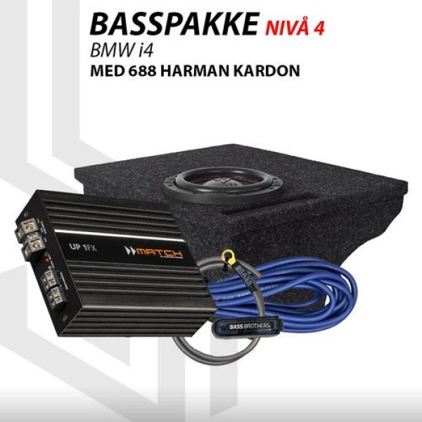 Basspakke for BMW i4 - For BMW i4 2022 --> m/Harman Kardon system