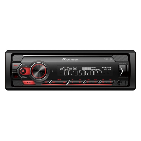 Pioneer MVH-S420BT bilradio m/USB, FM-radio, Bluetooth mm. Kort chassis.