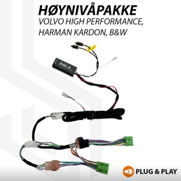 Høynivåpakke Volvo - For å hente høynivåsignal på Volvo med High Performance, HK og B&W