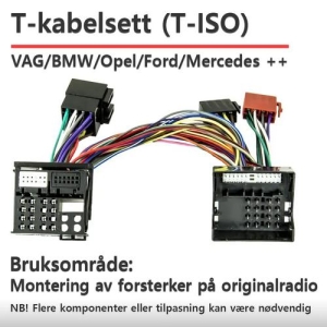 Match PP-AC88 - T-ISO kabelsett for VW/BMW/Opel/Ford/Mercedes++
