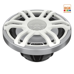 Hertz HMX 6.5 S-LD-SW 6½"koaxial 2-v hvit LED - Sprutsikker IP65, 150W RGB LED-lys
