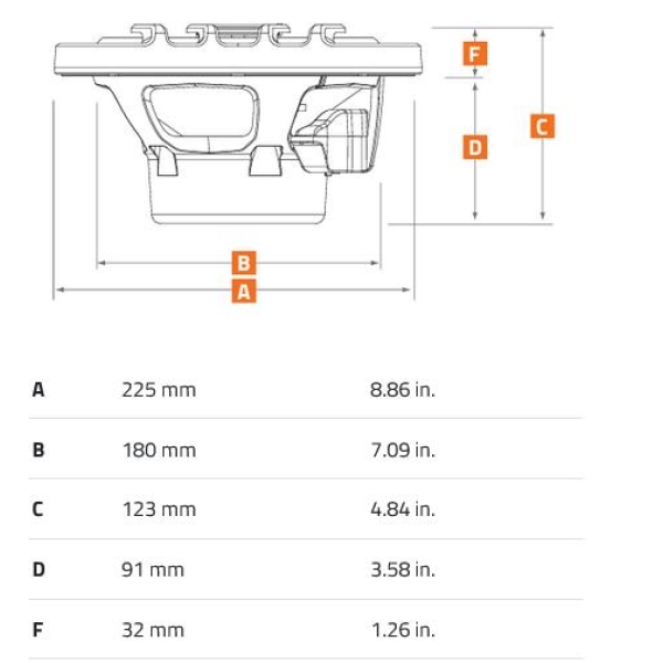 Hertz HMX8SLD, 8" koaxial sort LED - Bilde 2