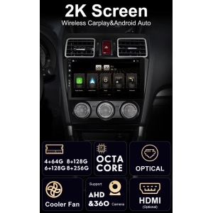 Android Bilradio med DAB+ og 10,1" skjerm. Apple Carplay / Android Auto
