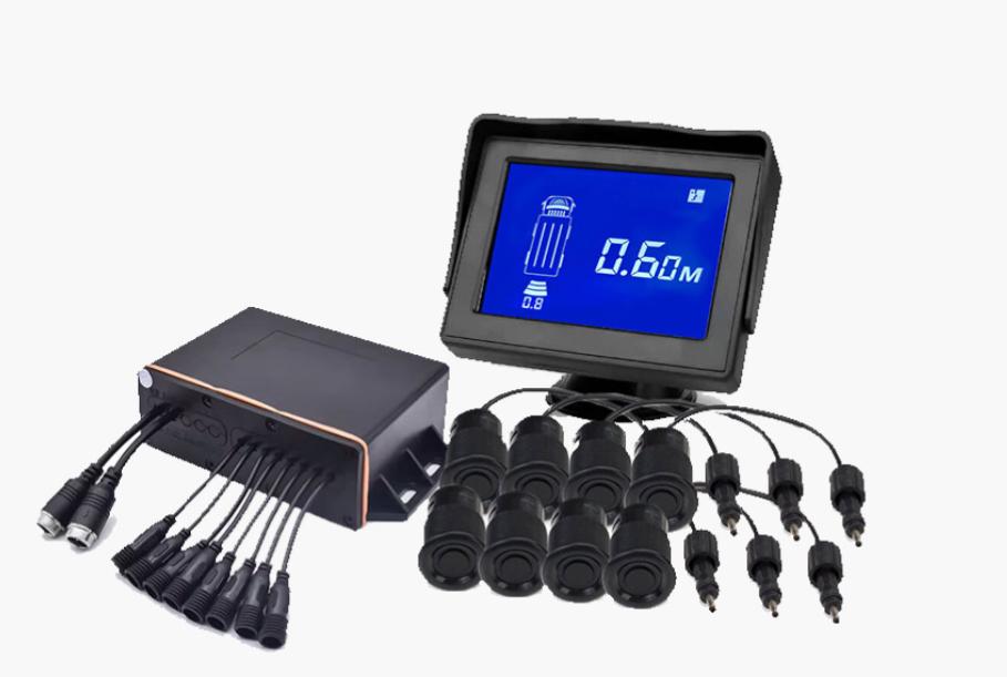 Parkeingssensor system foran/bak. 8 sensorer