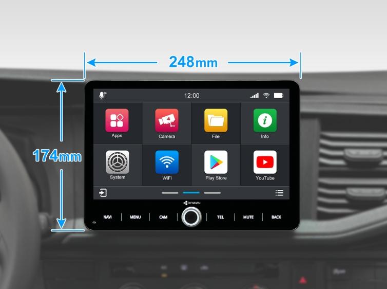 10.1" Android Car Radio D9-V10W2 Premium for VW T6.1 - Bilde 2