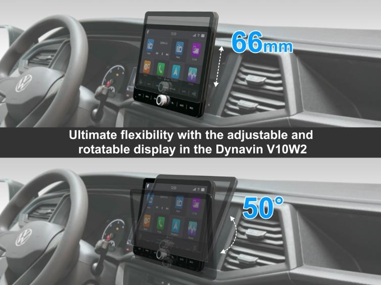 10.1" Android Car Radio D9-V10W2 Premium for VW T6.1 - Bilde 3