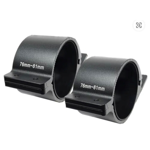 Ekstralys feste til frontbøyle 3" (76 - 81mm) sort. 2 stk.