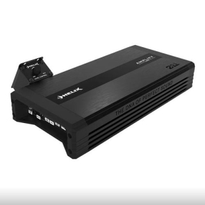 HELIX AMPLIFY 201 X-OVER - Monoforsterker, 750W RMS (1 ohm), Klasse D, 32V høynivåinngang