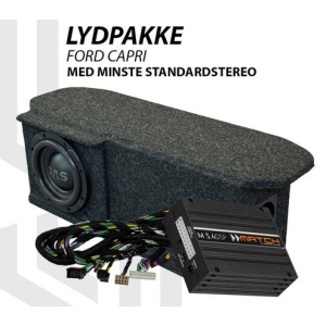Match Lydoppgraderingspakke Ford Capri - Lydpakke med 6,5`` basskasse og DSP-forsterker