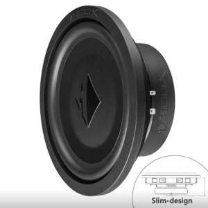 Helix IK S8-DVC2 - IK-serie, 8`` subwoofer, 300W RMS, 2x2 Ohm, slim - kun 7,95 cm mont.dybde