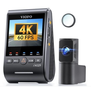 VIOFO A329S 2-kanals 4K 60FPS+2K HDR dashbordkamera med Sony STARVIS 2-sensor,