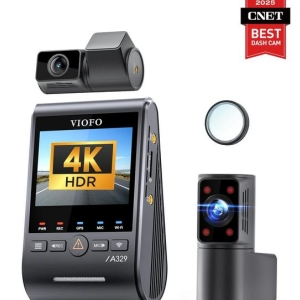 VIOFO A329S 3-kanals 4K 30FPS frontkamera + 2K vidvinkel 210° FOV Fisheye-kabine + 2K bakkamera
