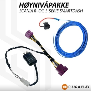 Høynivåpakke Scania Smart Dash - For uttak av høynivåsignal fra originalspiller inkludert remote